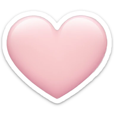 Light pink heart sticker
