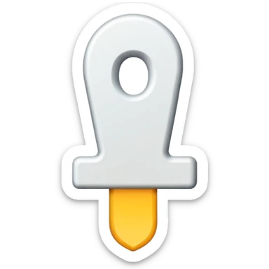 white exclamation mark sticker