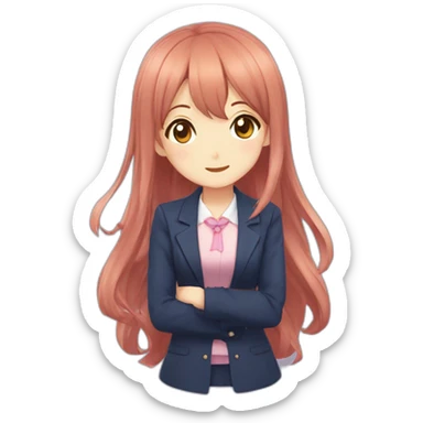 Monika doki doki literature club sticker