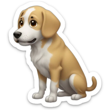dog in the fog sticker