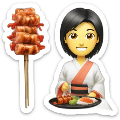 Japanese-Yakitori sticker