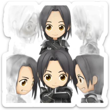 Kirito le personnage principal de Sword art online sticker