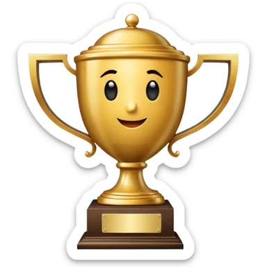 A trophy for Croatian championship sticker