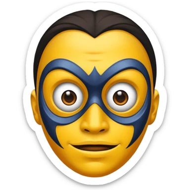 a máscara está muito feia, não está fiel ao personagem  sticker