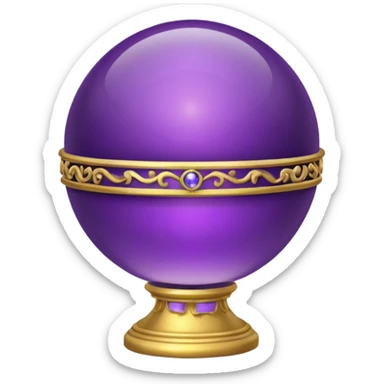 Orb of Command — purple sphere + golden ring sticker