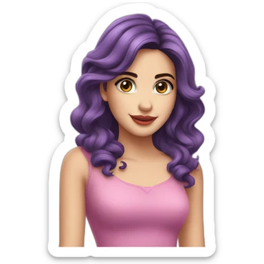 violetta beautiful girl sticker