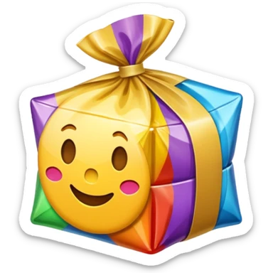 un bonbon emballé  sticker