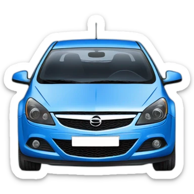 Blue opel astra h gtc sticker
