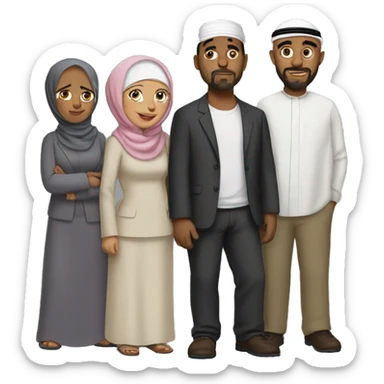 Muslim family guy sticker