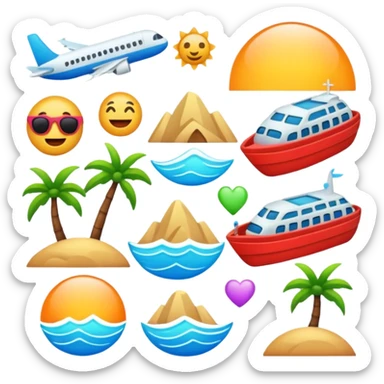 aesthetic travel blog emoji sticker