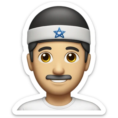 A Jew in a kippah sticker