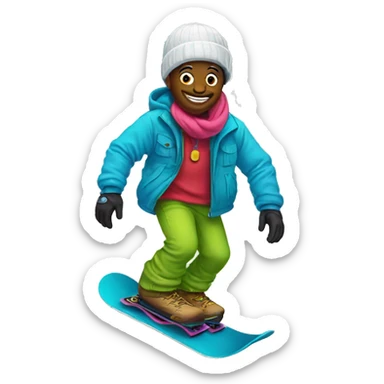 Snowboard Genie  sticker