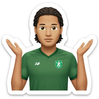 Virgil van dijk wearing green shirt sticker
