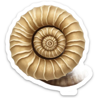 Ammonite sticker