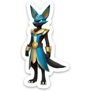 Lucario-Anubis full body sticker