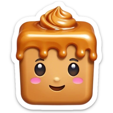 salted caramel candy sticker