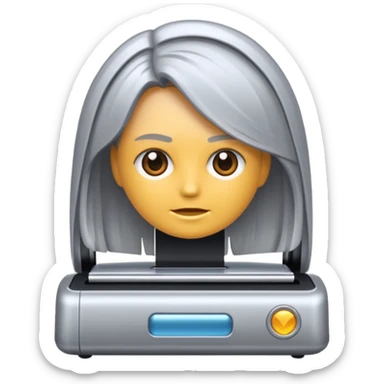 Crie um emoji de máquina de cortar cabelo sticker