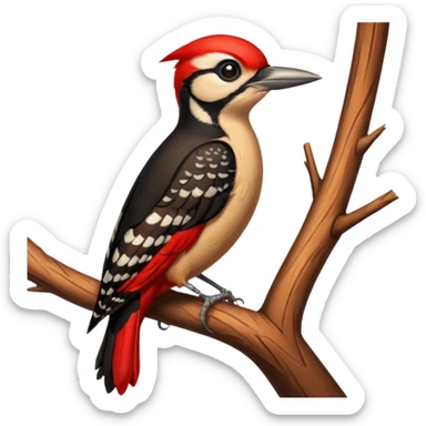 wood pecker sticker