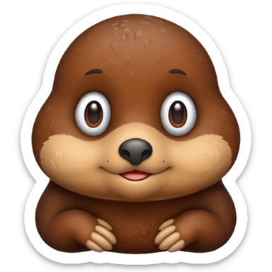 A mole emoji sticker