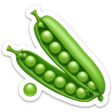 Pea pod sticker