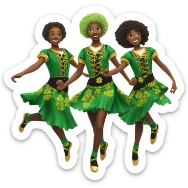 shamrock dancing sticker