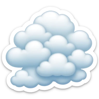 Cinematic Realistic Cirrus Emoji, High and wispy, with thin, delicate clouds stretching across the sky like brush strokes of white. The light, feathery clouds suggest clear weather and distant horizons, evoking a sense of tranquility. Soft glowing outline, capturing the essence of serene skies and airy beauty in a graceful cirrus cloud! sticker