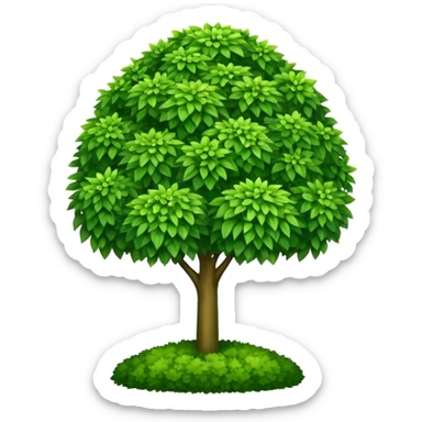 decorative garden bush sticker