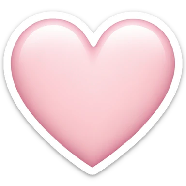 Light pink heart sticker