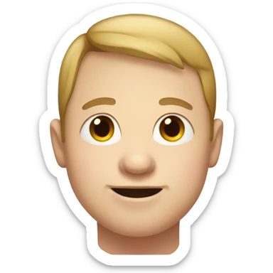 Man with down syndrome  sticker