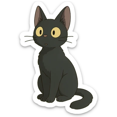ghibli style cat sticker