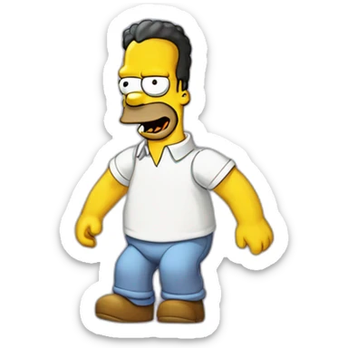 simpsons des annees 80 sticker