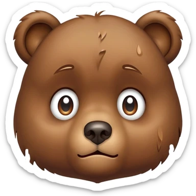 Ağlayan küçük ayı sticker