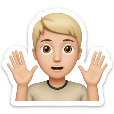 I am innocent hands up it was not me sticker