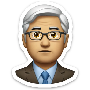 Kassym-Jomart Tokayev photorealistic serious sticker