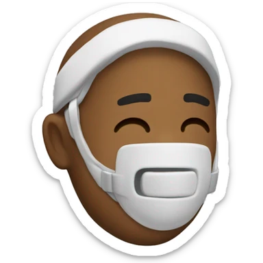 Sleep Mouth guard emote sticker