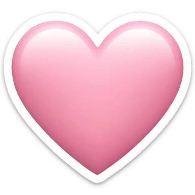light pink pulsing heart sticker