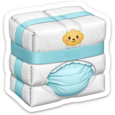 Diaper pack – folded diapers sticker