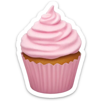 pastel pink cupcakes Christmas  decor sticker