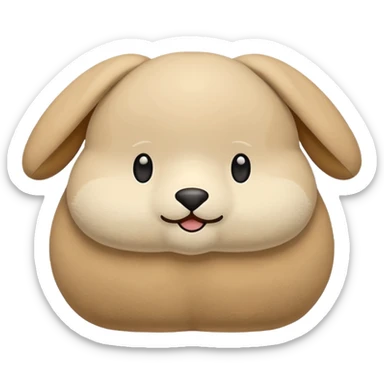 beige labubu sticker