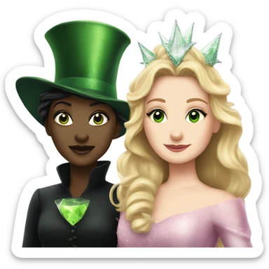 Glinda and Elphaba sticker
