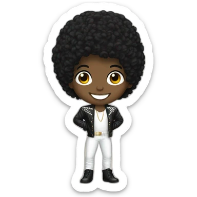 Michael Jackson when he was black sticker