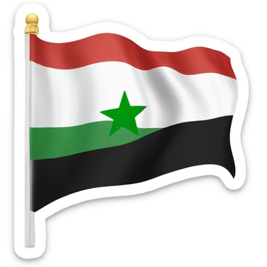 Syrian freedom flag sticker