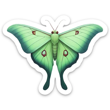 Luna Moth sticker