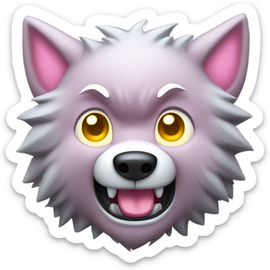 Werewolf Kirby sticker