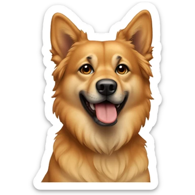 Tawny Chinook dog sticker