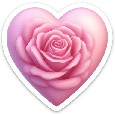 Corazón rosa pastel  sticker