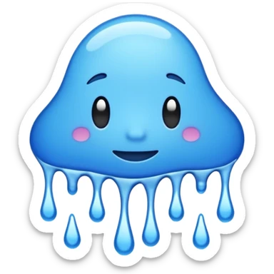 spell out the word "wavy" in a blue graffiti font sticker