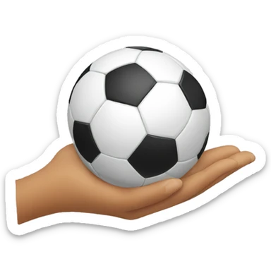 touching a soccer ball with shoulder sticker