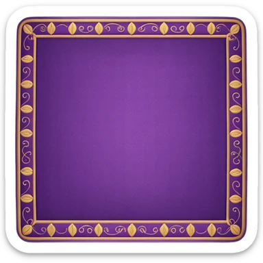 traditional patterned purple carpet sticker