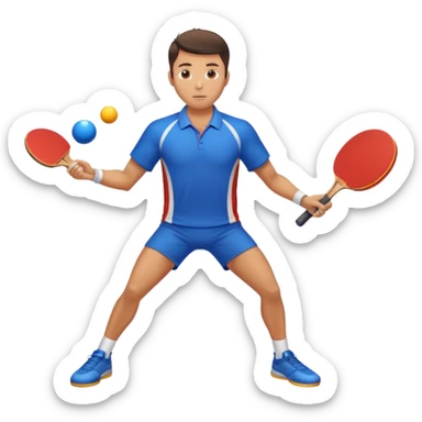 athlette with ping pong rocket sticker
